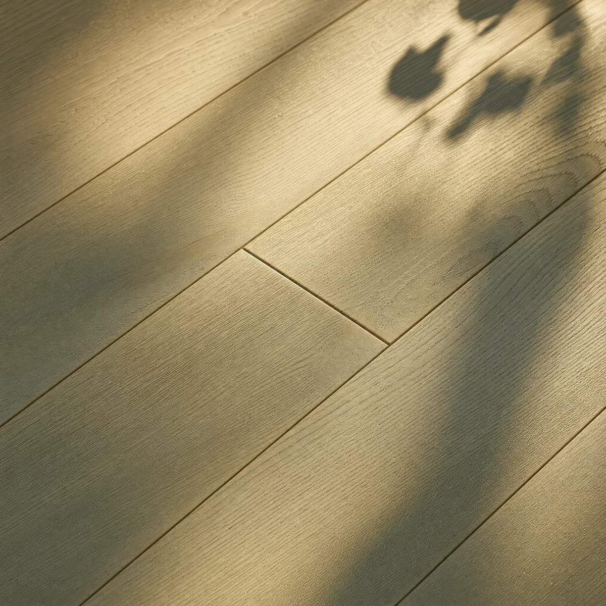 Close-up of white oak wood grain, a material selection in the May Construction library